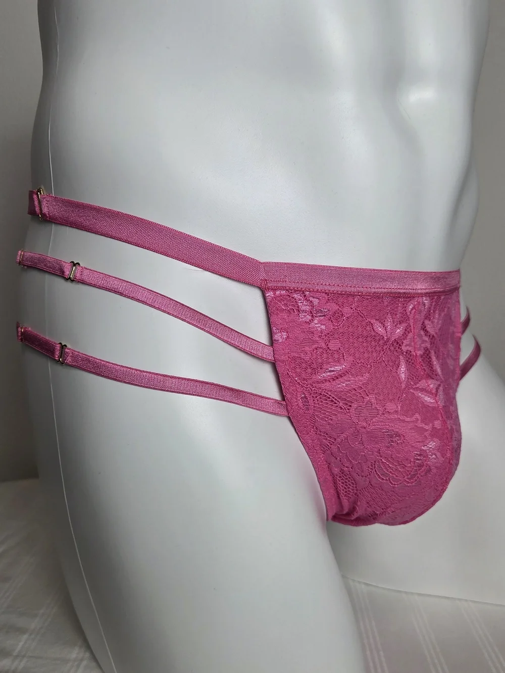 Cosabella Pink Strappy Lace Men's Briefs